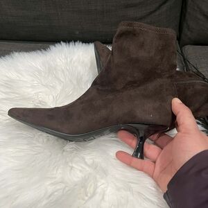 Unisa Dark Brown Heeled Boots New Whithout Label